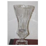 Frost Flower and Clear Crystal Vase