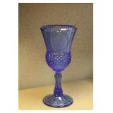 Cobalt Blue Goerge Washington Glass Goblet