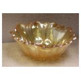 Carnival glass bowl