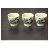 Lot of 3 Saki Cups?