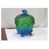 A Two Tone Glass Jar