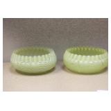 Pair of Fnail Glass Fairy Lamp Bases