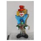 Vintage Art Glass Clown