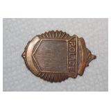 Brass Police Badge