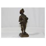 A Solid Bronze Boy Figurine