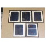 Lot of 5 Art Melody Glass Slides