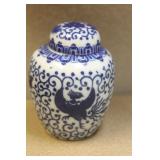 Antique Blue and White Jar