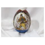 An Oriental Ceramic Egg
