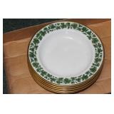 Meissen Green Ivy Leaf Soup Bowl