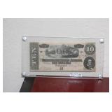 An 1864 $10.00 Confederated Note