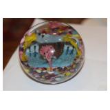 Artglass Paperweight of a House