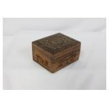 A Carved Wooden Trinket Box