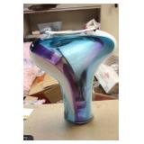 Signed Nicholson Art Glass Vase