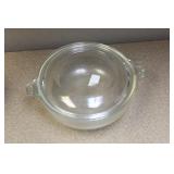 Iridescent Clear Casserole Bowl