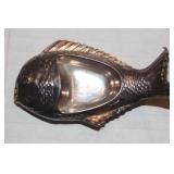 Single Signed Silver Salt Cellar in Fish Form