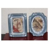 Lot of 2 Miniature Oriental Print