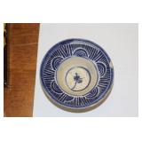 Antique Blue and White Pottery Bowl