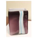 A Square Artglass Vase