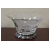 An Etched Glass Bowl