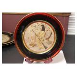 A Chokin 24Kt Gold Plated Plate