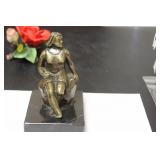 A Bronze Lady on Marble Base