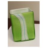 A Square Artglass Vase