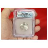 A Graded 2005-P Satin Finish West Virginia Quarter