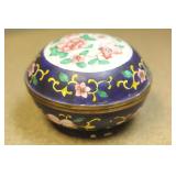 Antique Chinese Enamel Round Box