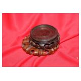 Lot of Two Chinese Vintage Carved Wooden Stands