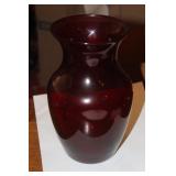 Ruby Red Glass Vase