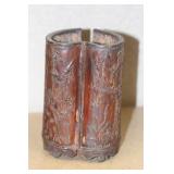 Antique Chinese Bamboo Brush Pot