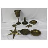 Lot of 8 Brass Items
