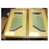 Pair of Framed Chinese Embrodery Sleeves
