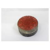 A Chinese Cinnabar Trinket Box