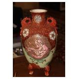 Japanese Satsuma Dragon Pottery Vase