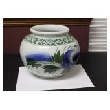 A Korena Blue and White/Green Jar