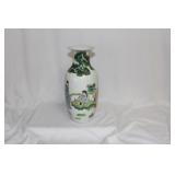 A Chinese Famille Verte Vase