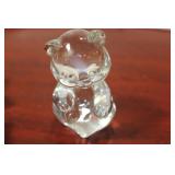 A Signed Glass Bear