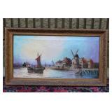 An Oil on Canvas Painting - Signed