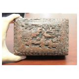 A Signed Cinnabon Lacquer Box