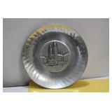 A Hand Hammered Souvenir Plate