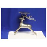 A Metal Deer Candle Holder