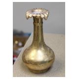 Gold Plated Porcelain Vase