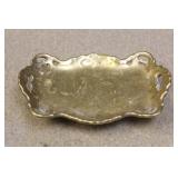 Gold Plated Ceramic Ornate Small Tray