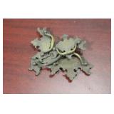 Set of Two Pairs Antique Drawer Pulls