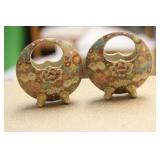 Pair of Japanese Satsuma Ceramic Baskets