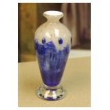 Signed Pascal Art Glass Vase