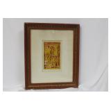 A Hand Pencil Litograph - signed