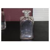A Clear Facet Cut Decanter