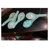 Lot of 5 Chinese Porcelain Spoons